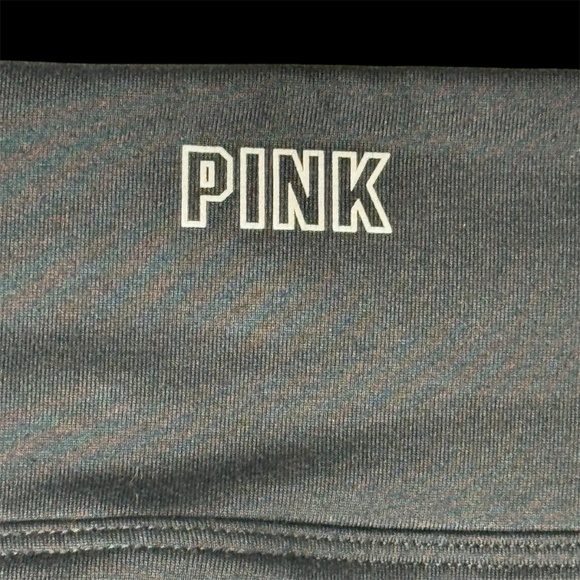 Victorias Secret Pink Active Black Leggings Medium 26" Inseam VS Womens - Picture 5 of 8